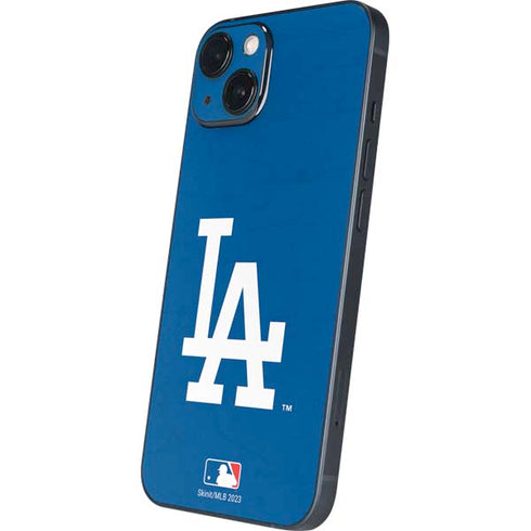 MLB Los Angeles Dodgers - Solid Distressed iPhone 14 Skin